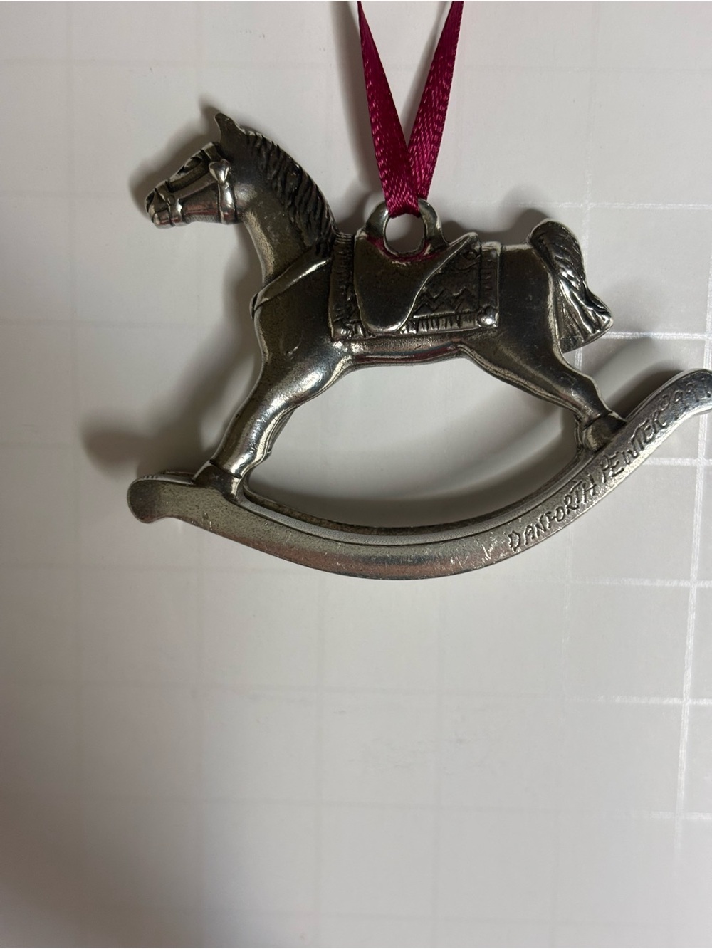 Danforth Pewter 1991 Rocking Horse Ornament